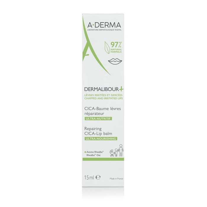 A-Derma DERMALIBOUR+ CICA Baume à lèvres réparateur 15 ml