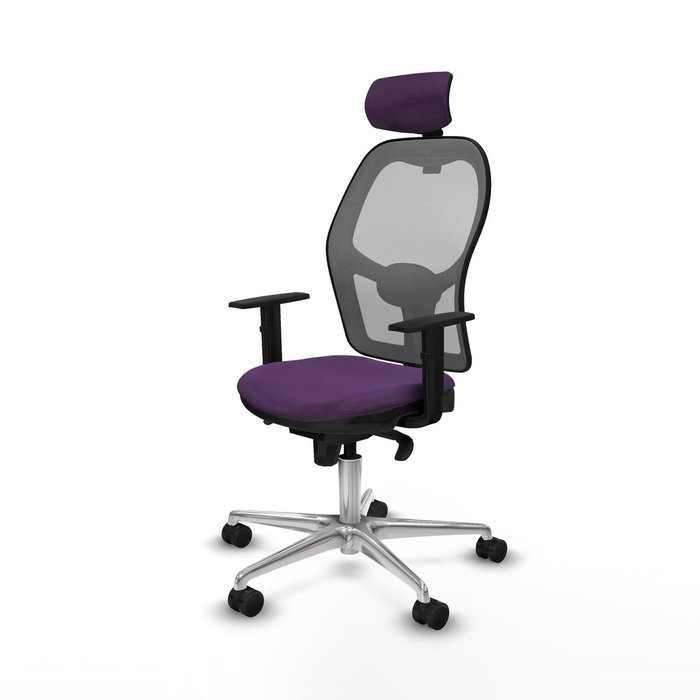 Piqueras y Crespo Chaise de Bureau Jorquera avec Appui-tête Violet Piqueras y Crespo Chaise de Bureau Jorquera avec Appui-tête Violet