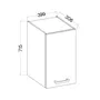 Lassen Meuble haut 1 porte battante Décoration chêne Sonoma Dimensions 40 x 31,6 x 72 cm pour rangement et rangement