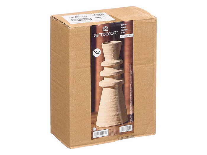 GIFTDECOR Jarron Sahara Moderno Tierra Mediano GIFTDECOR Jarron Sahara Moderno Tierra Mediano
