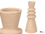 GIFTDECOR Jarron Sahara Moderno Tierra Mediano