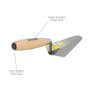 WOLFPACK LINEA PROFESIONAL Truelle manche bois 348 / 160 mm