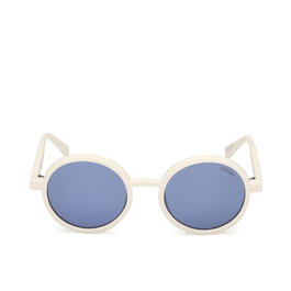 Guess Gafas GU00234 Lunettes de soleil circulaires blanc