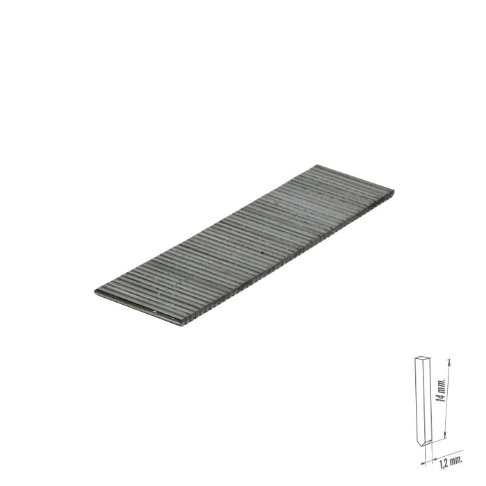 MAURER Agrafe pointe tête homme Nº9 14 mm (1 000 unités) MAURER Agrafe pointe tête homme Nº9 14 mm (1 000 unités)