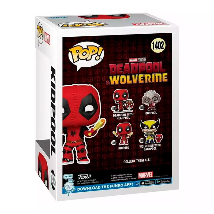 Funko Pop! Marvel - Figurine Vinyle Kidpool (Deadpool & Wolverine) 82381 - Environ 10 cm Funko Pop! Marvel - Figurine Vinyle Kidpool (Deadpool & Wolverine) 82381 - Environ 10 cm