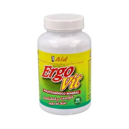 JUST AID ERGOVIT Complément Polivitaminique et Minéral 90 capsules