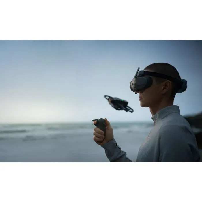 DJI Drone Avata 2 avec Caméra 4K, Autonomie 25 min, RC Motion 3 et Goggles 3 - Pack Complet FPV Immersif