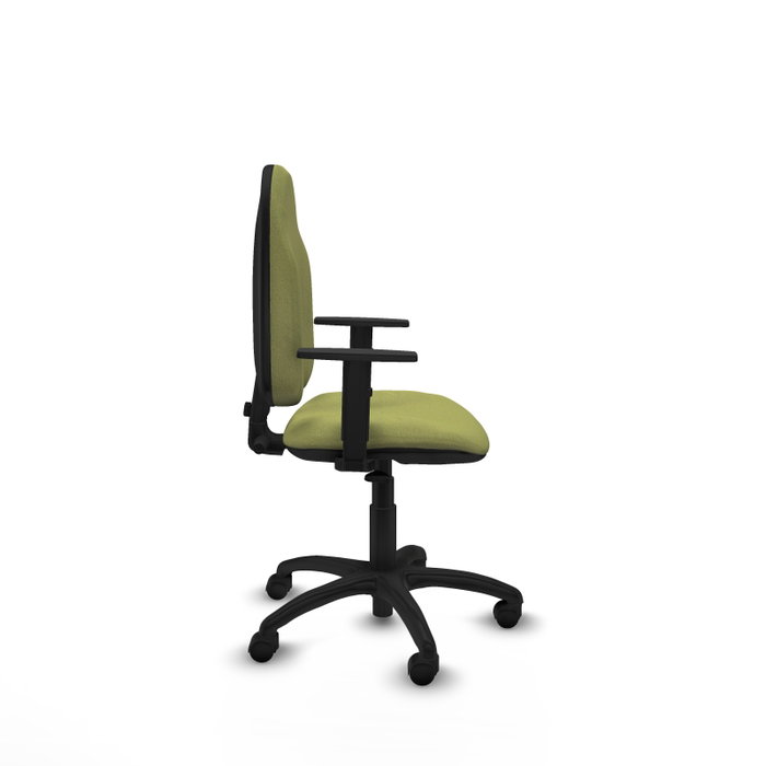 PIQUERAS Y CRESPO Chaise de bureau Algarra vert olive avec mécanisme de contact permanent