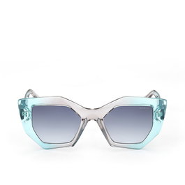 Guess GU7897 - Lunettes de soleil femme à monture géométrique turquoise, verres bleu dégradé UV400 - 50-20-140 mm
