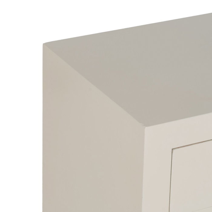 Table de Nuit ORIENT Blanc Bois d'épicéa Bois MDF 45 x 30 x 66 cm