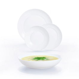 Assiettes Luminarc Apy Blanc verre 18 Pièces