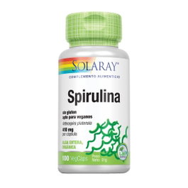 SOLARAY Spiruline 410mg 100 capsules