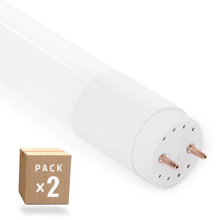 Pack 2 Tubo LED T8 18W 2880Lm 6000K Verre 120cm Connexion 2 Extrémités 40.000H Pack 2 Tubo LED T8 18W 2880Lm 6000K Verre 120cm Connexion 2 Extrémités 40.000H