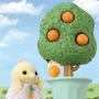 Sylvanian Families - La famille Oiseau Citrus - Set de 4 personnages articulés avec accessoires - Fruits et chariot - Pour enfants de 3 ans et plus