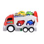 Tachan - Camion Porte-Voitures à Rampes avec Lumière et Son - 2 Étages avec 4 Voitures Miniatures - Jeu Éducatif pour Enfant dès 18 Mois