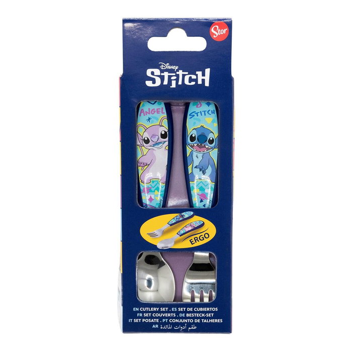 Thermobaby Set de 2 couverts Lilo & Stitch en acier inoxydable Bleu Turquoise Thermobaby Set de 2 couverts Lilo & Stitch en acier inoxydable Bleu Turquoise