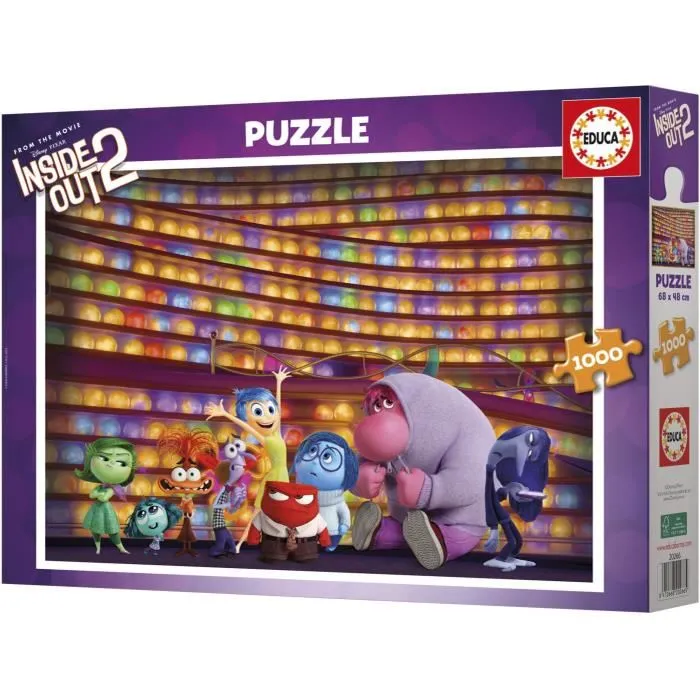 Educa - Puzzle 1000 pièces Xtreme Disney/Pixar Inside Out 2 - Défi complexe pour adultes
