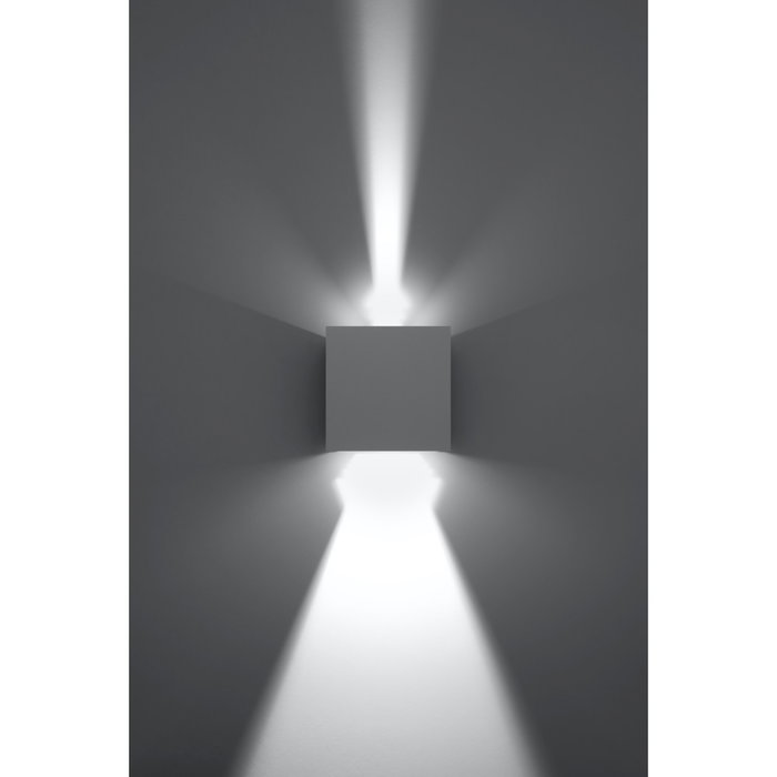 Applique murale Luca BOW carrée pour intérieur et extérieur [SOL-SL.0544]