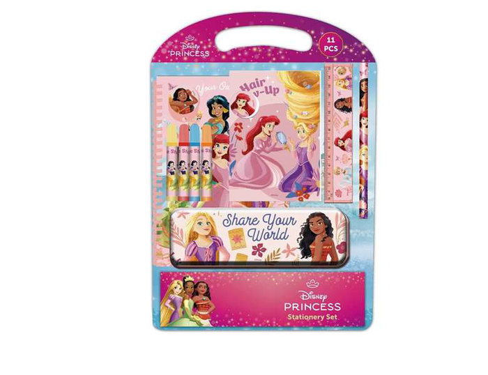 Safta Set d'écriture Princesses Disney "Bloom" - Coffret d'activité créative pour enfants, 27 x 37.5 x 3 cm