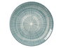 Vessia Assiette Plate Rayures Bleu 27 cm (Set de 24)