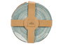 Vessia Assiette Plate Rayures Bleu 27 cm (Set de 24)