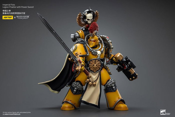 Warhammer The Horus Heresy figurine 1/18 Imperial Fists Legion Praetor with Power Sword 12 cm Warhammer The Horus Heresy figurine 1/18 Imperial Fists Legion Praetor with Power Sword 12 cm