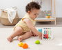 KioKids Cube d'Activités Bébé 12 Mois+, Jouet d'Éveil avec 6 Pièces Colorées à Encaster pour le Développement de la Motricité Fine