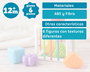 KioKids Cube d'Activités Bébé 12 Mois+, Jouet d'Éveil avec 6 Pièces Colorées à Encaster pour le Développement de la Motricité Fine