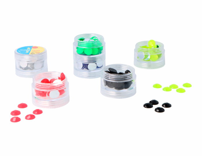 Innspiro Set de gemmes acryliques rondes 10 mm couleurs fluo (240 u.)