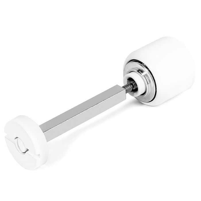 NUDA Muletilla Desbloqueo Punto D25 Chrome Satiné, Noir, Blanc Finition Blanc Nuda NUDA Muletilla Desbloqueo Punto D25 Chrome Satiné, Noir, Blanc Finition Blanc Nuda