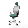 Piqueras y Crespo Chaise de Bureau avec Appui-tête 1D086G1 Vert émeraude
