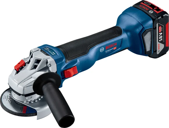 Bosch Professional Meuleuse Angulaire GWS 18V-10 avec 2 Batteries 4.0Ah, Chargeur GAL 18V-40 et L-BOXX