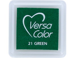 Tsukineko Tampon encreur VERSACOLOR vert opaque 33x33mm
