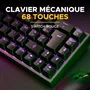 The G-Lab COMBO TITAN - Pack Gaming 2 en 1 : Clavier Mécanique 65% (Switches Rouges) et Souris RGB 12800 DPI - Rétroéclairage RGB, Anti-Ghosting, 1000Hz, Pour E-Sport et Jeu