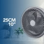DAEWOO Ventilateur mural High Speed 80W 25cm avec télécommande
