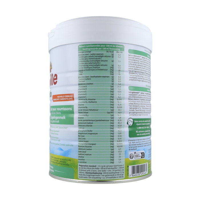 Holle Lait de Chèvre pour Nourrissons N°1 Biologique 800g Holle Lait de Chèvre pour Nourrissons N°1 Biologique 800g