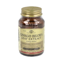Solgar Ginkgo Biloba Hoja 60 Vegicaps Complément Alimentaire Circulatoire Vegan
