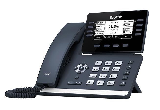 Yealink T5 - Téléphone d'entreprise fixe sans fil avec écran LCD 3.7", Bluetooth 4.2, Wi-Fi 2.4G/5G, USB et compatibilité DECT