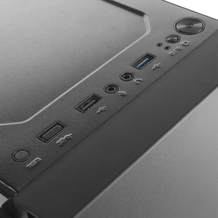 Mars Gaming MCN2 Boîtier Semitorre ATX, Design Minimaliste, Fenêtre Latérale, jusqu'à 4 Ventilateurs