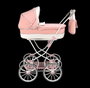 Muñecas Arias - Coche Capota Universe 42x72x93 cm avec bolso - Poussette enfant, hauteur manuelle 90 cm - Recommandé à partir de 3 ans