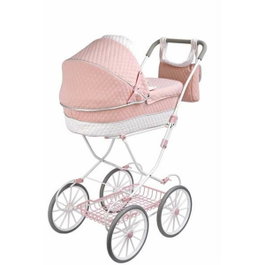 Muñecas Arias - Coche Capota Universe 42x72x93 cm avec bolso - Poussette enfant, hauteur manuelle 90 cm - Recommandé à partir de 3 ans