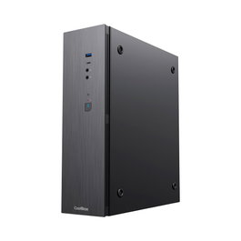 Coolbox COO-PCT370-1 Boîtier PC Micro ATX T370 Slim Noir - Matx, SSD 2.5", USB-A 3.2, USB-C, Alimentation 500W Incluse