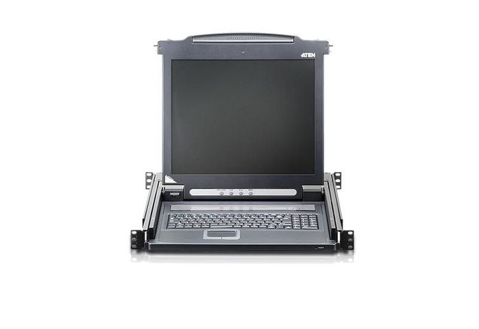 Aten CL1000 - Console LCD KVM avec écran 17" LED intégré, clavier et pavé tactile - Logement rackable 1U Slideaway