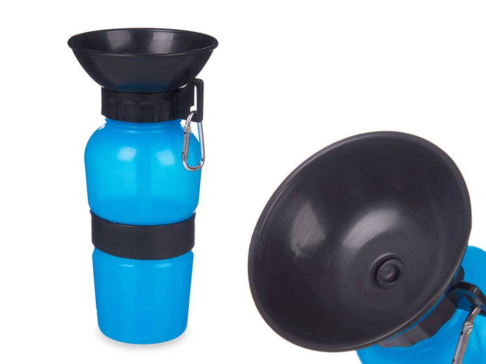Mascow Bebedero Portable pour Mascotte 500ml Noir Bleu 11x26.5x11cm (Set de 12) Mascow Bebedero Portable pour Mascotte 500ml Noir Bleu 11x26.5x11cm (Set de 12)