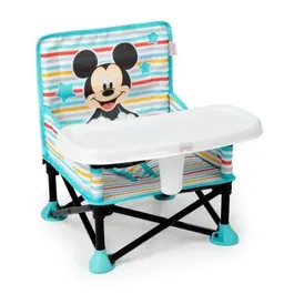 Disney Baby - Réhausseur de chaise pliable et nomade Pop 'N Sit pour enfant, avec plateau amovible et sac de transport - Modèle Mickey