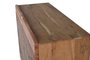 GINER Y COLOMER Buffet en Acacia et Métal Ton Naturel avec Détails Sculptés Main - 90x86x40 cm