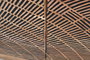 GINER Y COLOMER Buffet en Acacia et Métal Ton Naturel avec Détails Sculptés Main - 90x86x40 cm