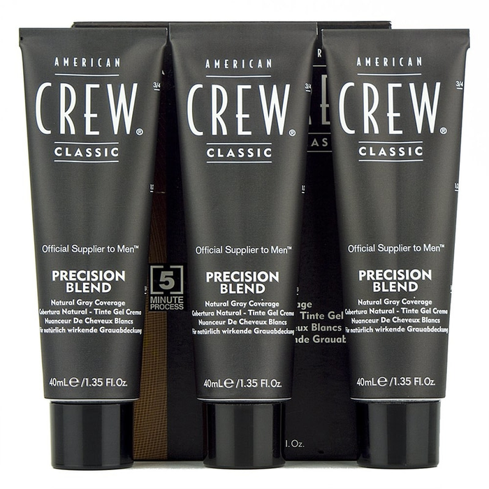 American Crew - Precision Blend Medium Ash 5-6 - Coloration capillaire - 3 tubes de 40 mL