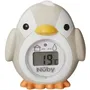 Nuby Thermomètre de Bain pour Bébé avec Écran LCD - Forme Pingouin - Mesure la Température de l'Eau et de la Pièce