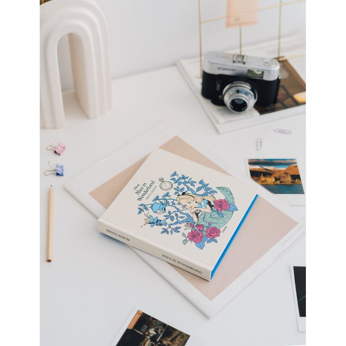 ERIK - Album de photos autocollantes Alice au Pays des Merveilles Disney, format 16x16 cm, 24 pages